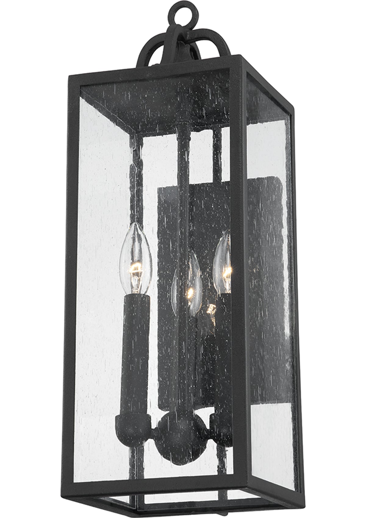 Caiden Exterior Wall Sconce – Forged Iron, 7" W