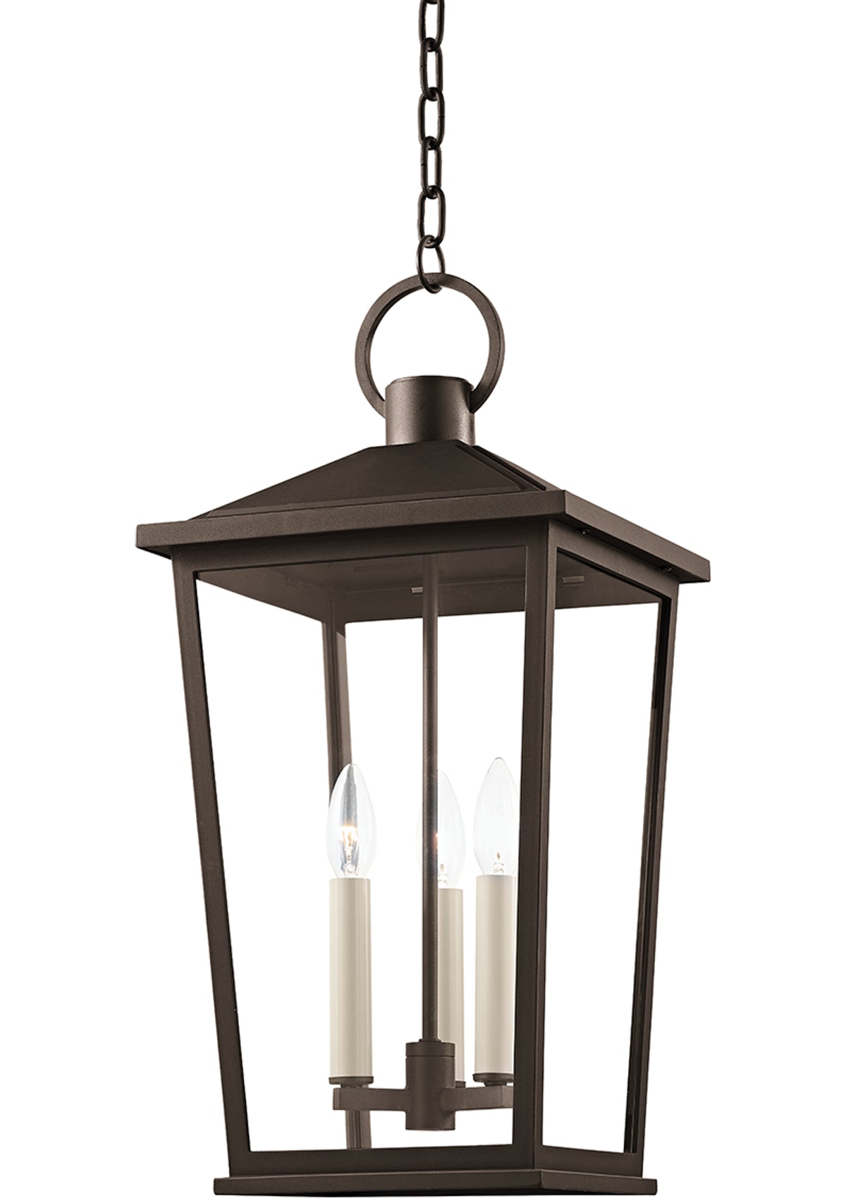 Soren Exterior Pendant – Textured Bronze with Highlights, 11" W