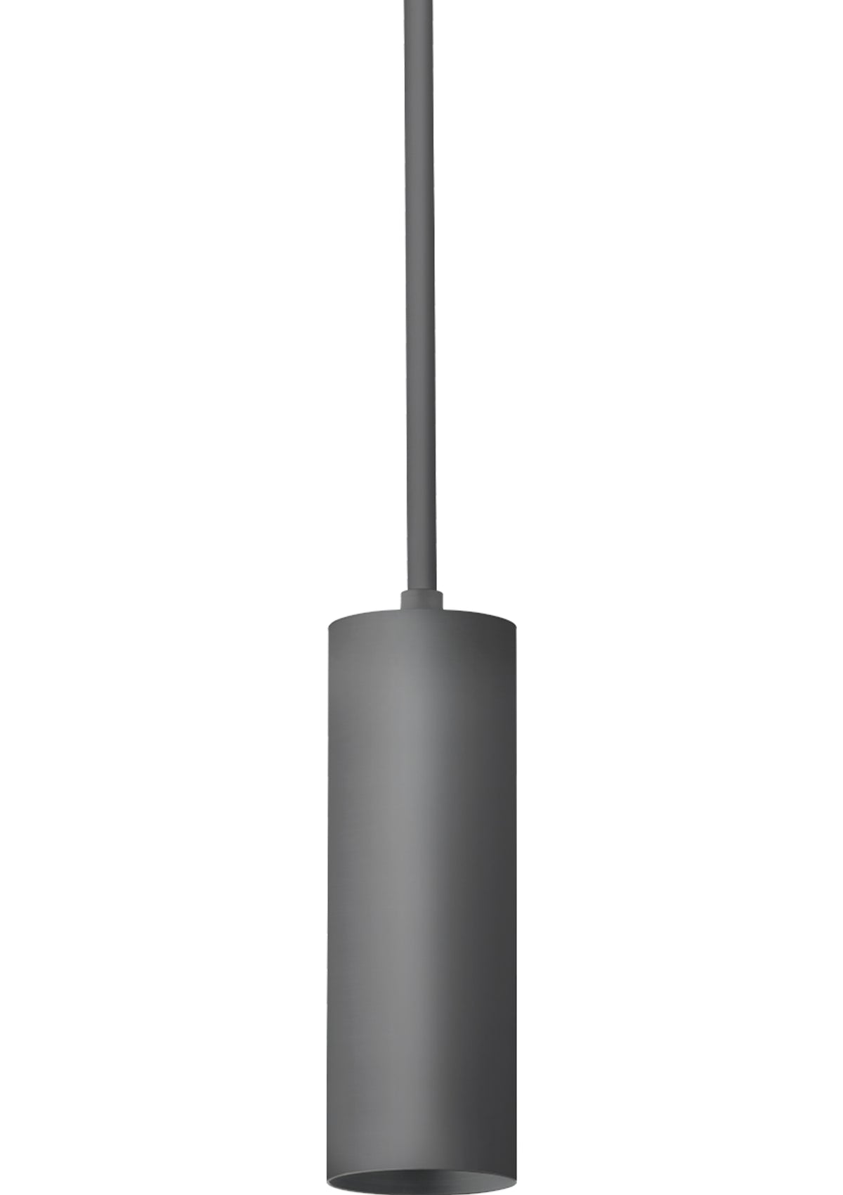 Luxe 3" Cylinder Pendant – Matte Black, 3.5" W