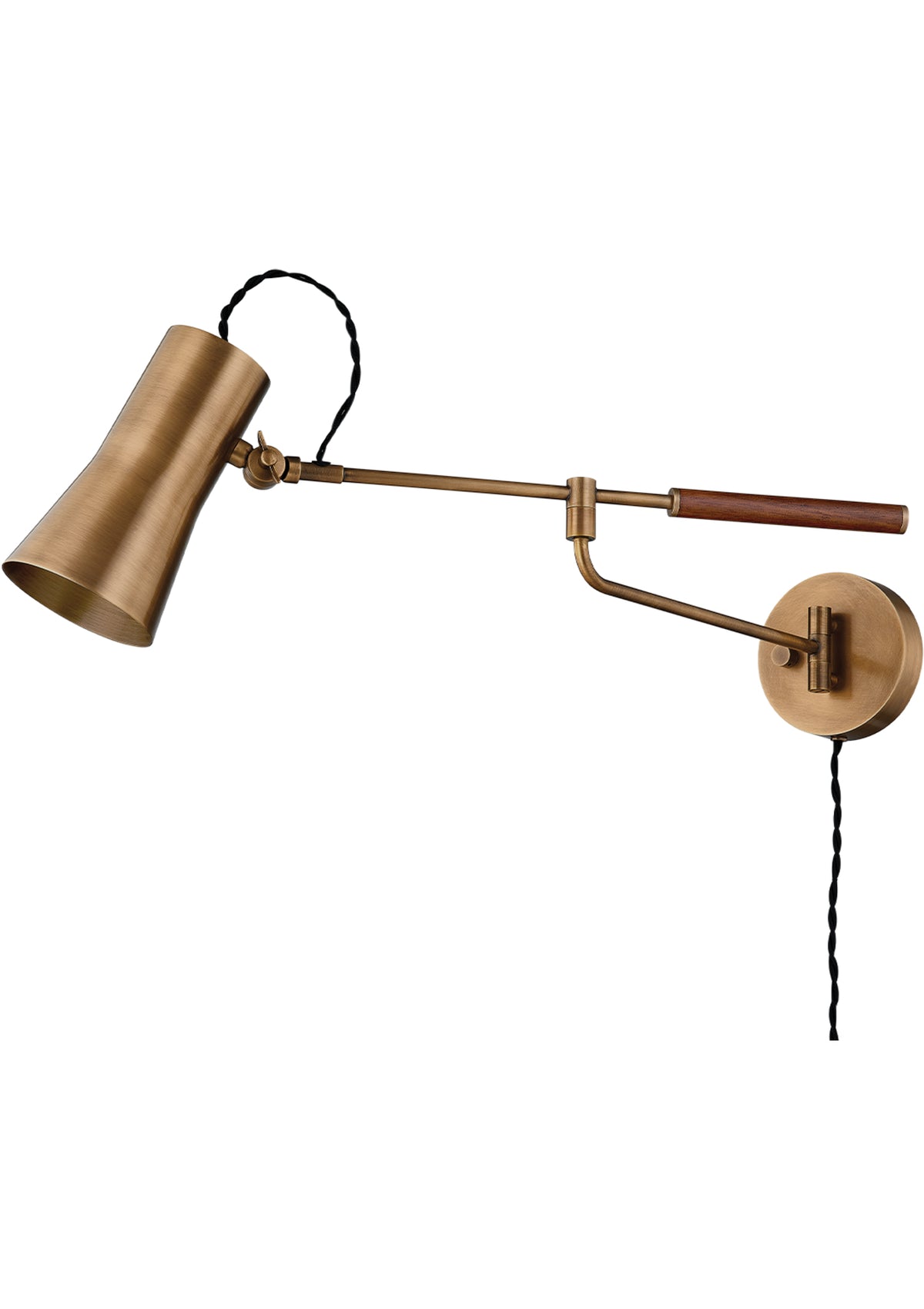 Novel Plug-In Sconce – Patina Brass, 4.75" W