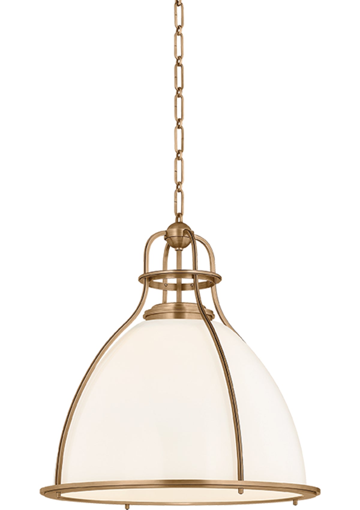 Airmont Pendant – Patina Brass, 19.5" W