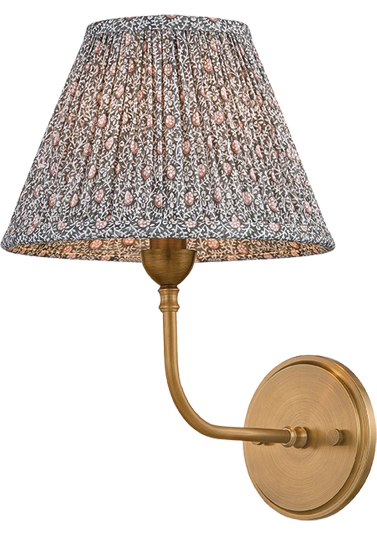 Garnerville Wall Sconce – Patina Brass / Mimosa Moss, 9" W