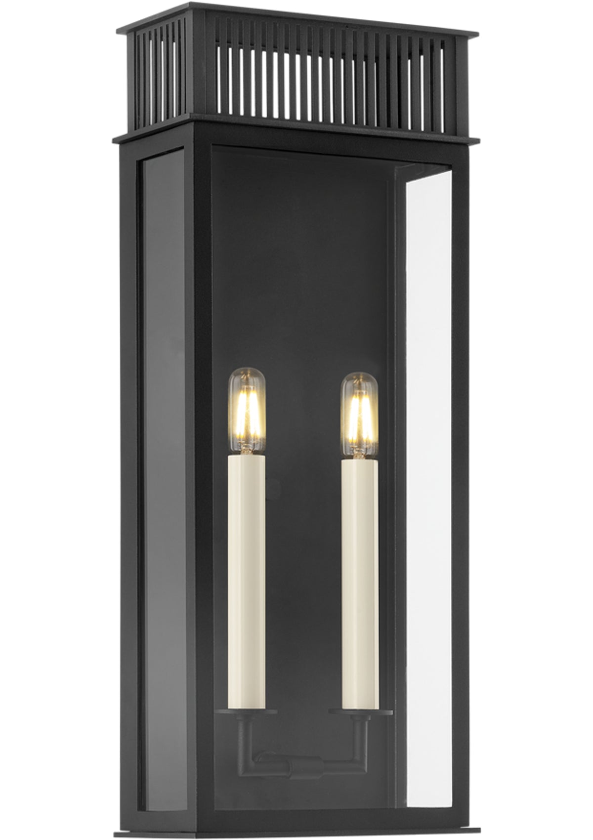 Gridley Exterior Wall Sconce – Texture Black, 9.25" W