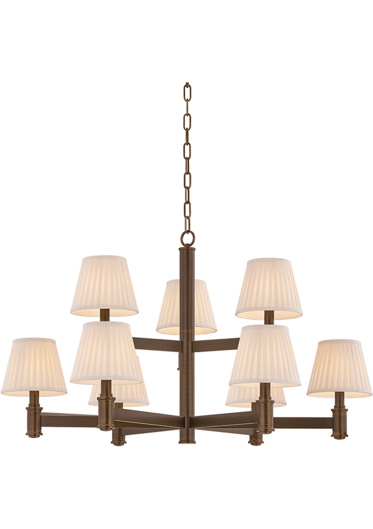 Woodland Park Chandelier – Old World Brass, 38" W