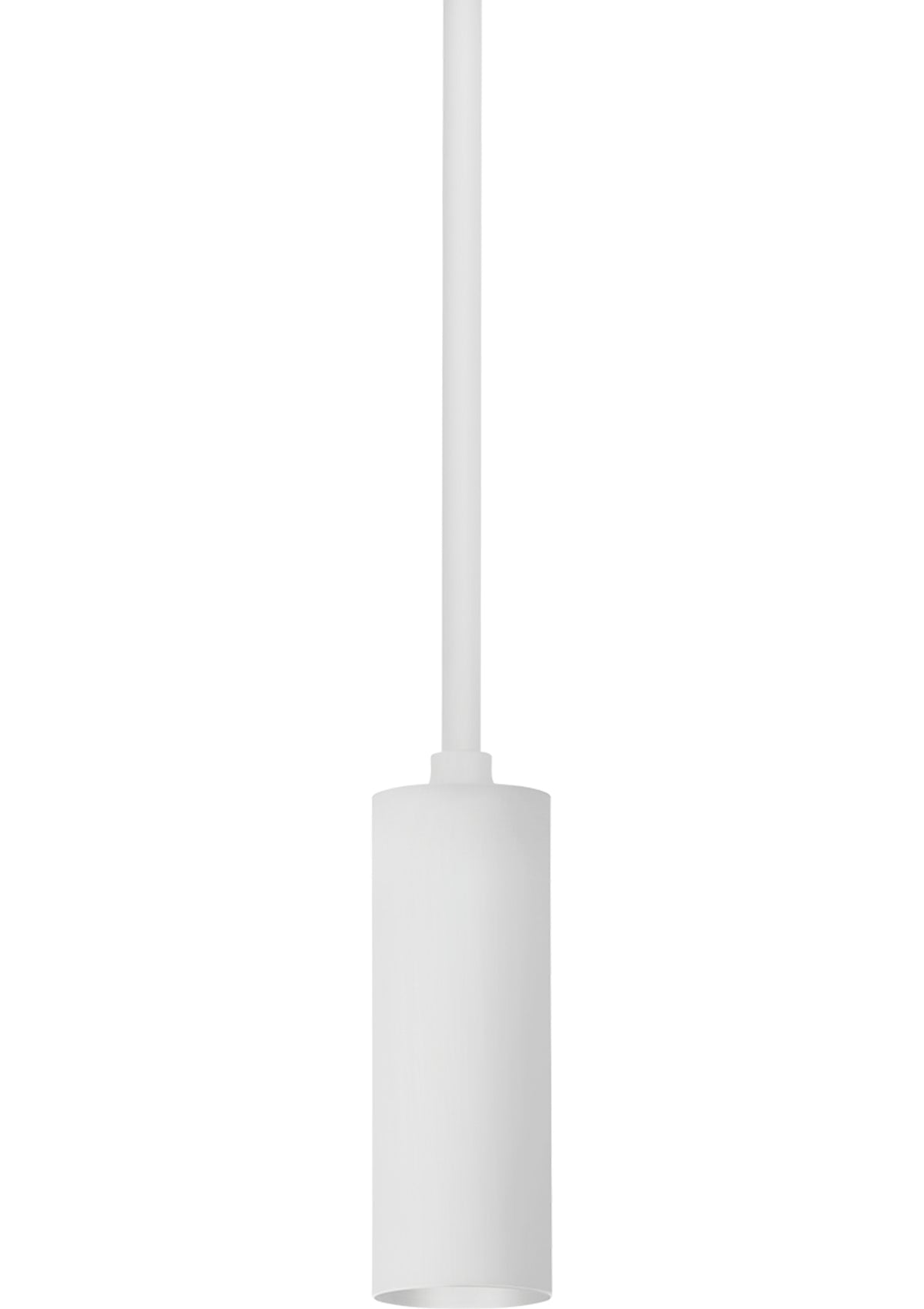 Luxe 2" Cylinder Pendant – Semi Gloss White, 2.5" W
