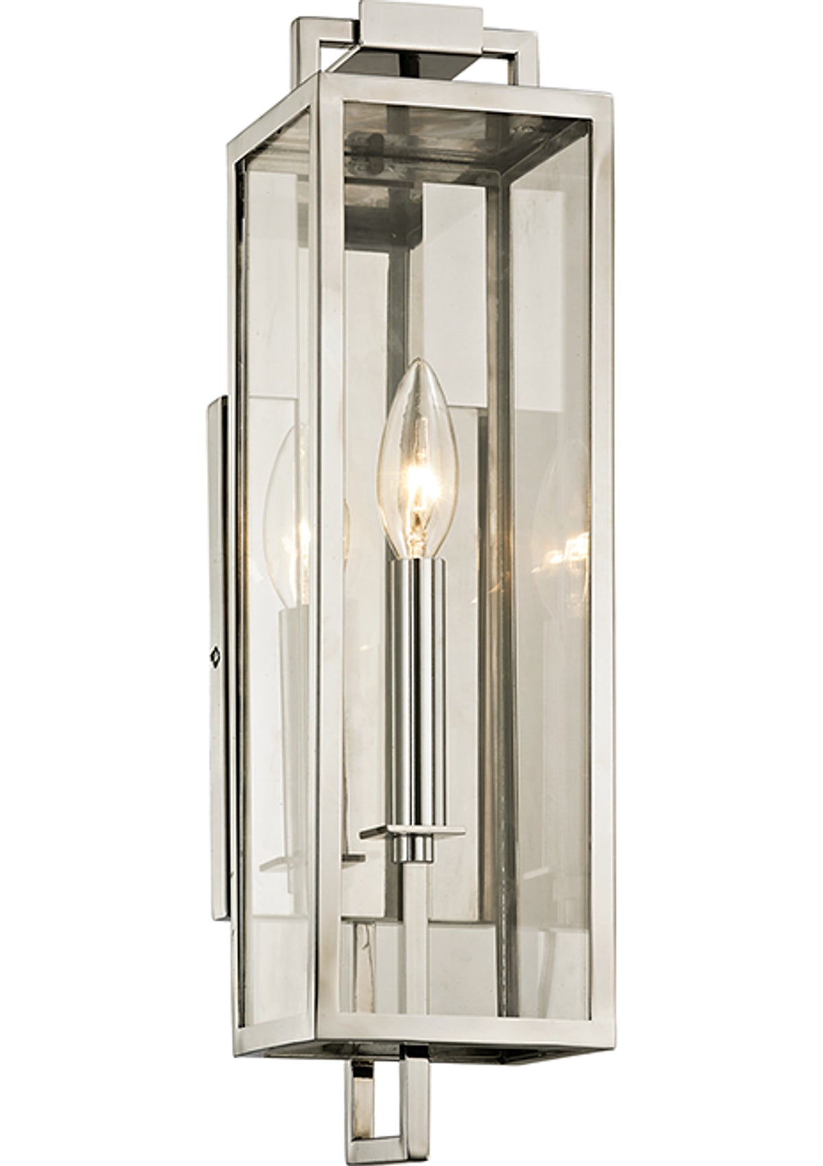 Beckham Exterior Wall Sconce – Stainless Steel, 4.75" W x 16.5" H