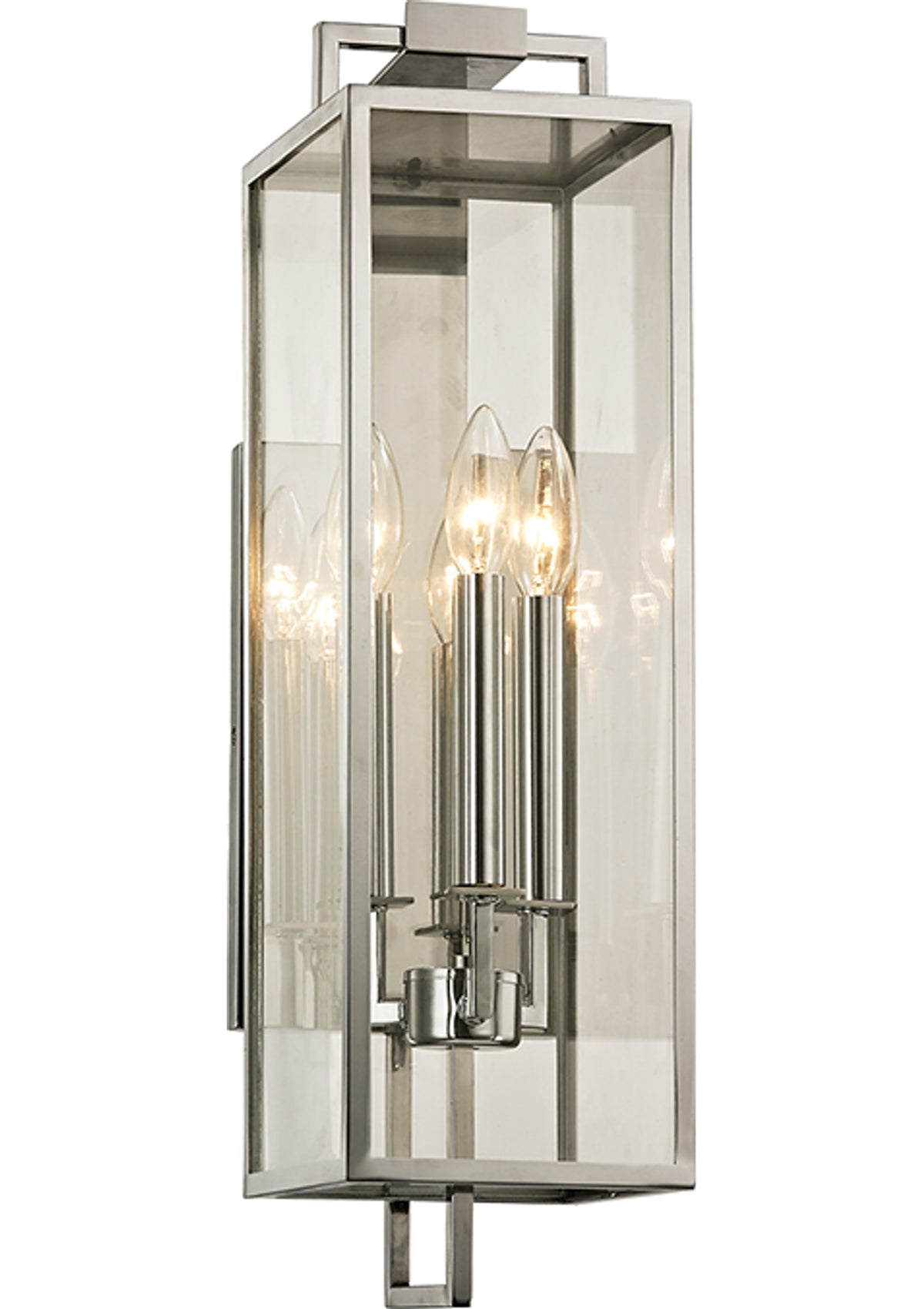 Beckham Exterior Wall Sconce – Stainless Steel, 6" W x 21.5" H