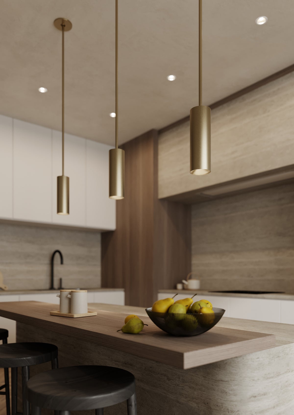 Luxe 3" Cylinder Pendant
