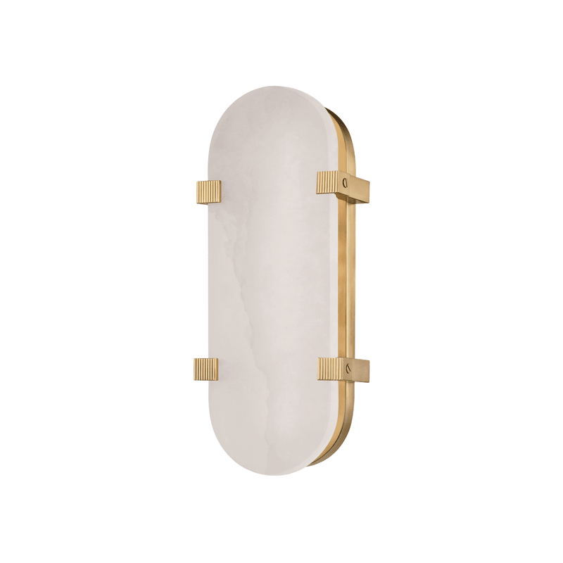 Skylar Wall Sconce – 5.75" W in Aged Brass