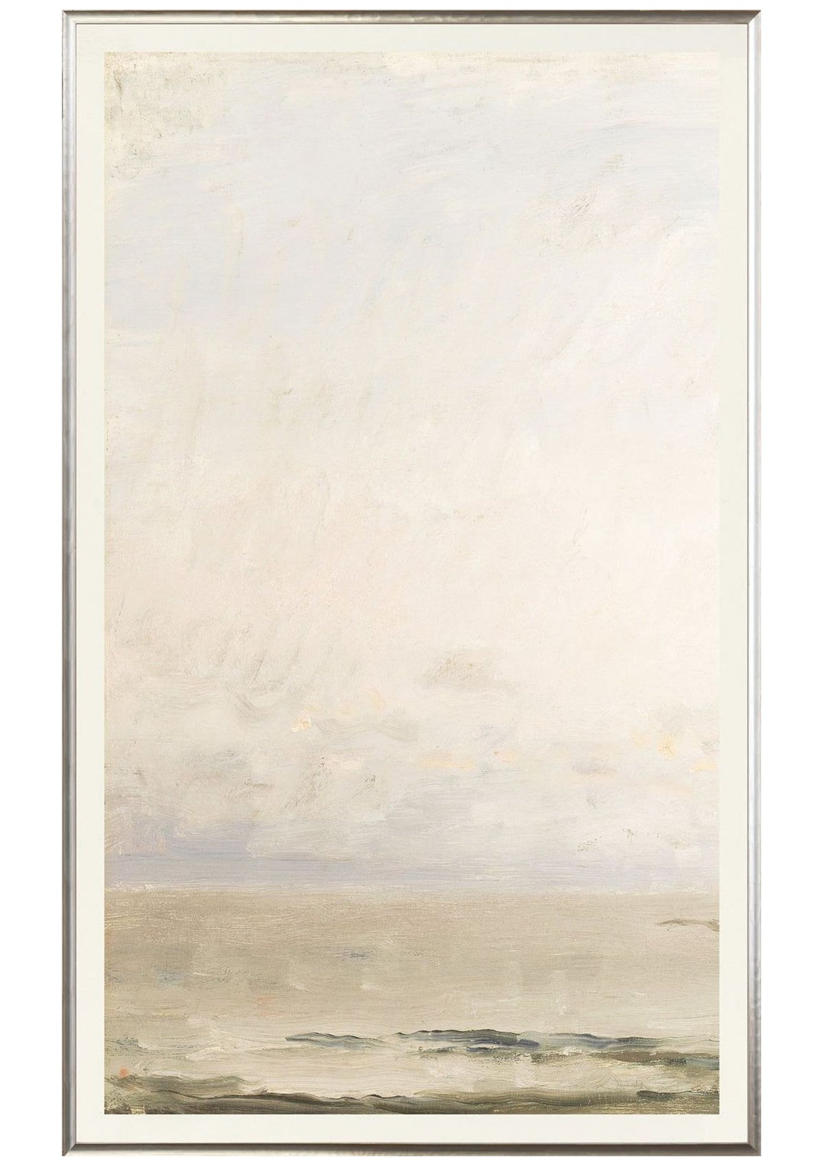 Sunset Tides – White Oak Frame – Left Panel