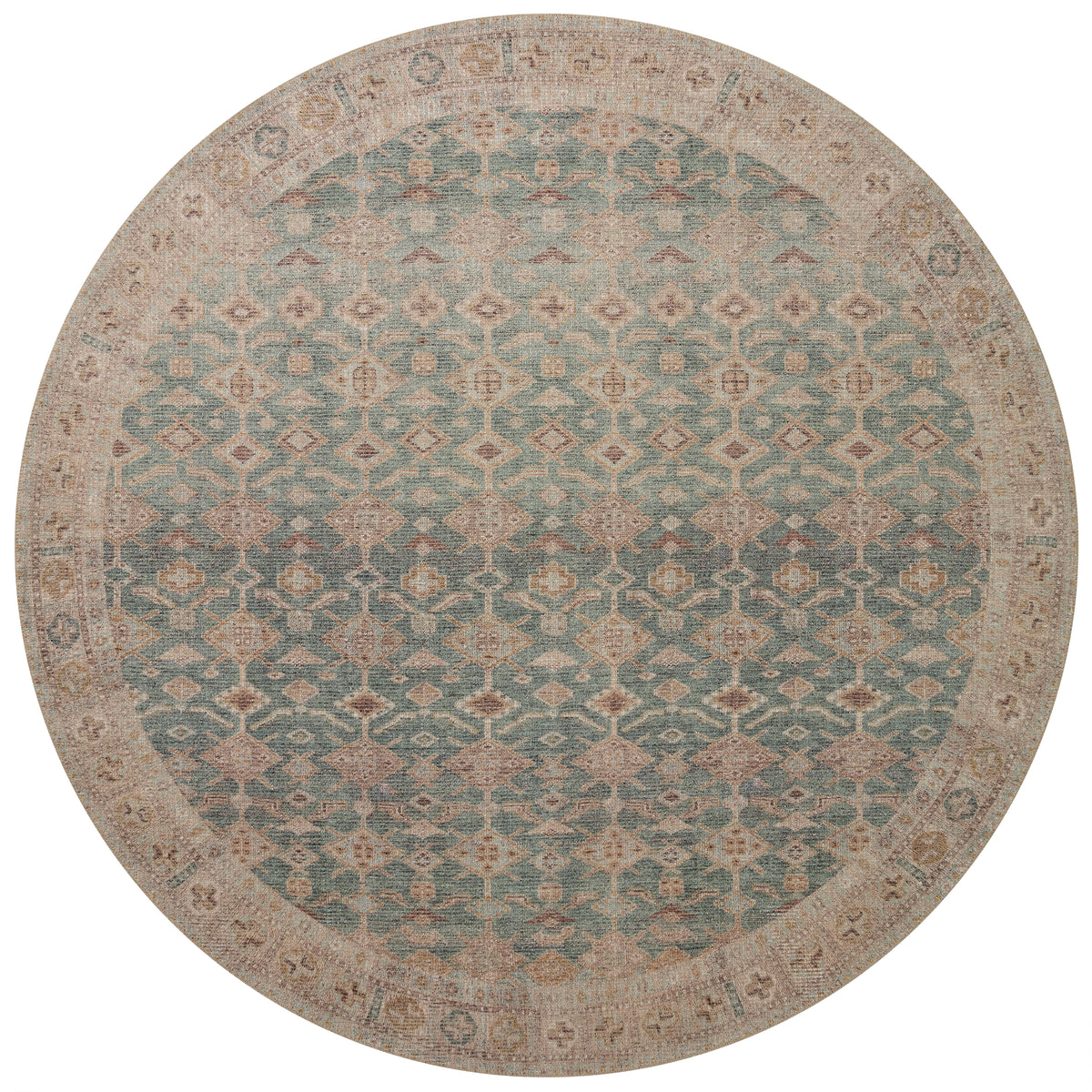 Aubrey Aqua/Sand Rug – alternate view