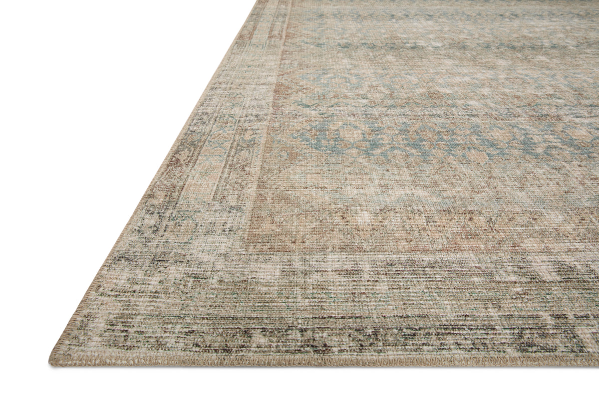 Aubrey Jade/Natural Rug – corner detail