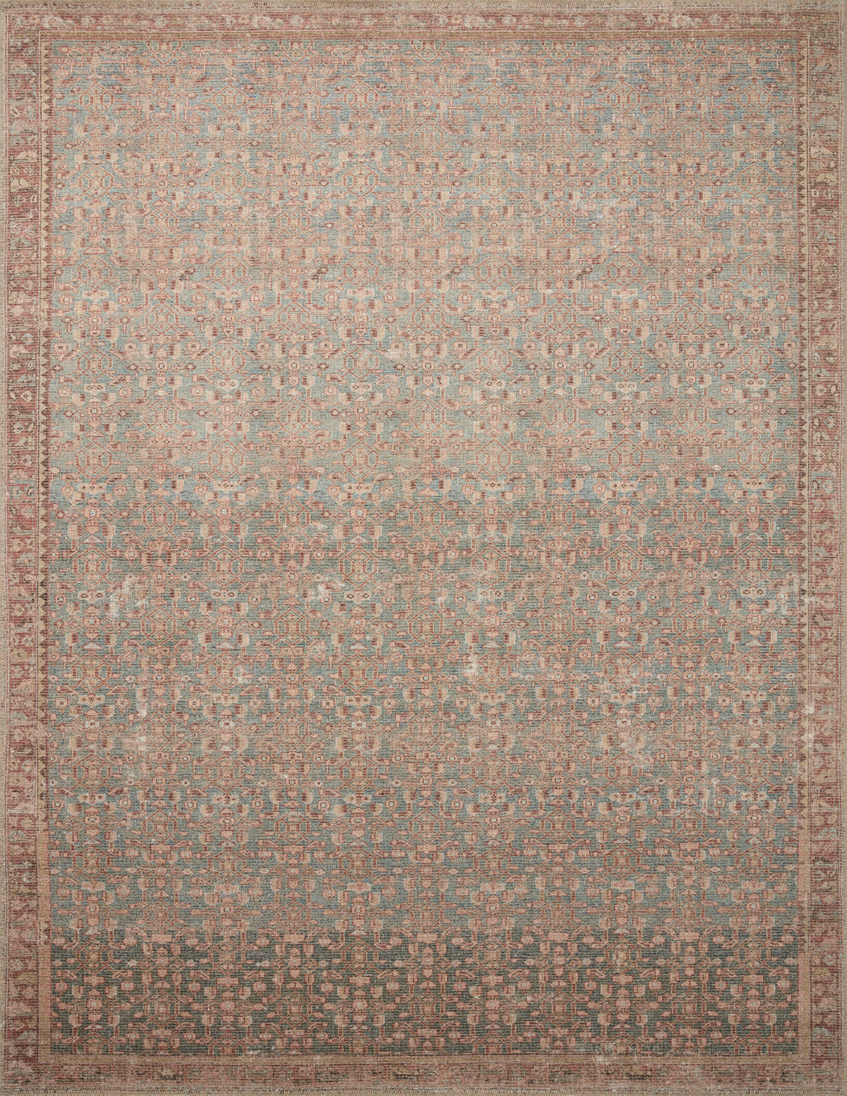 Aubrey Blue/Terracotta Rug