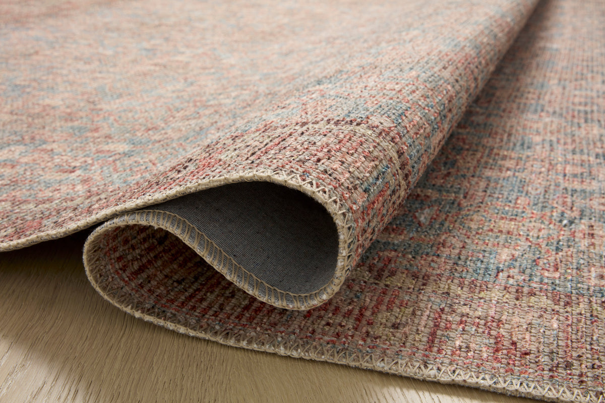 Aubrey Blue/Terracotta Rug – detail