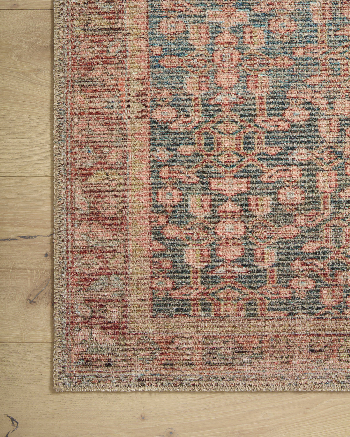 Aubrey Blue/Terracotta Rug – detail