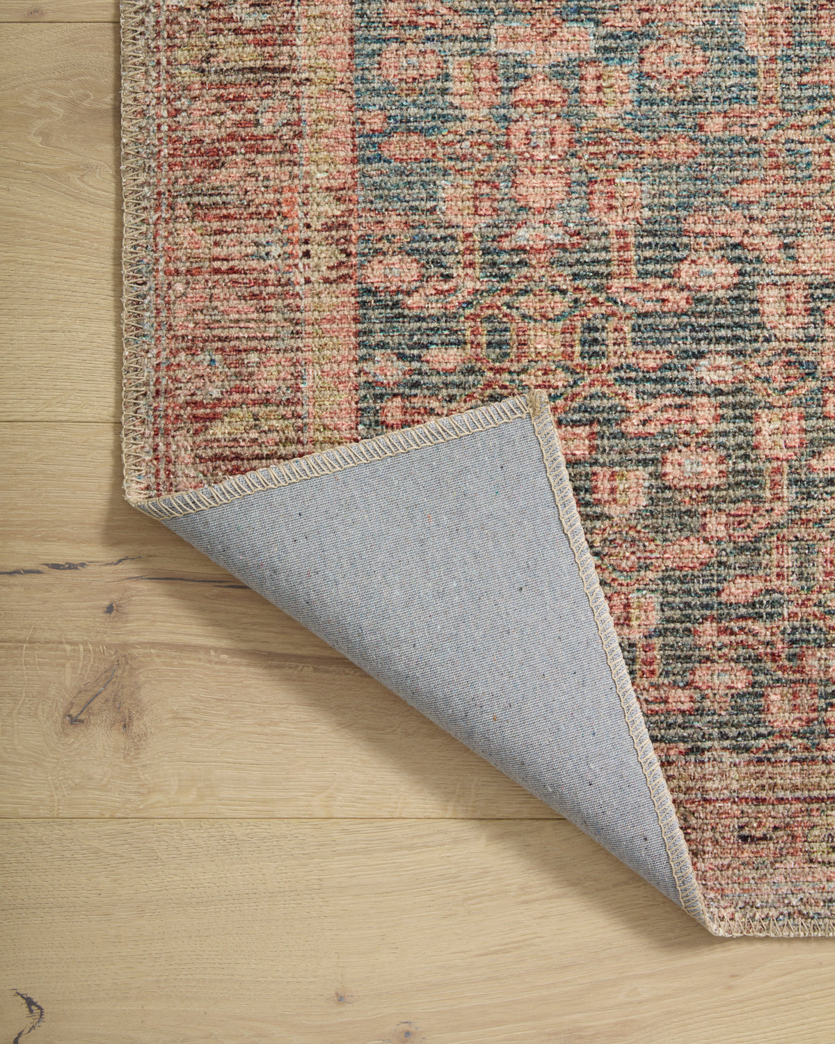 Aubrey Blue/Terracotta Rug – detail