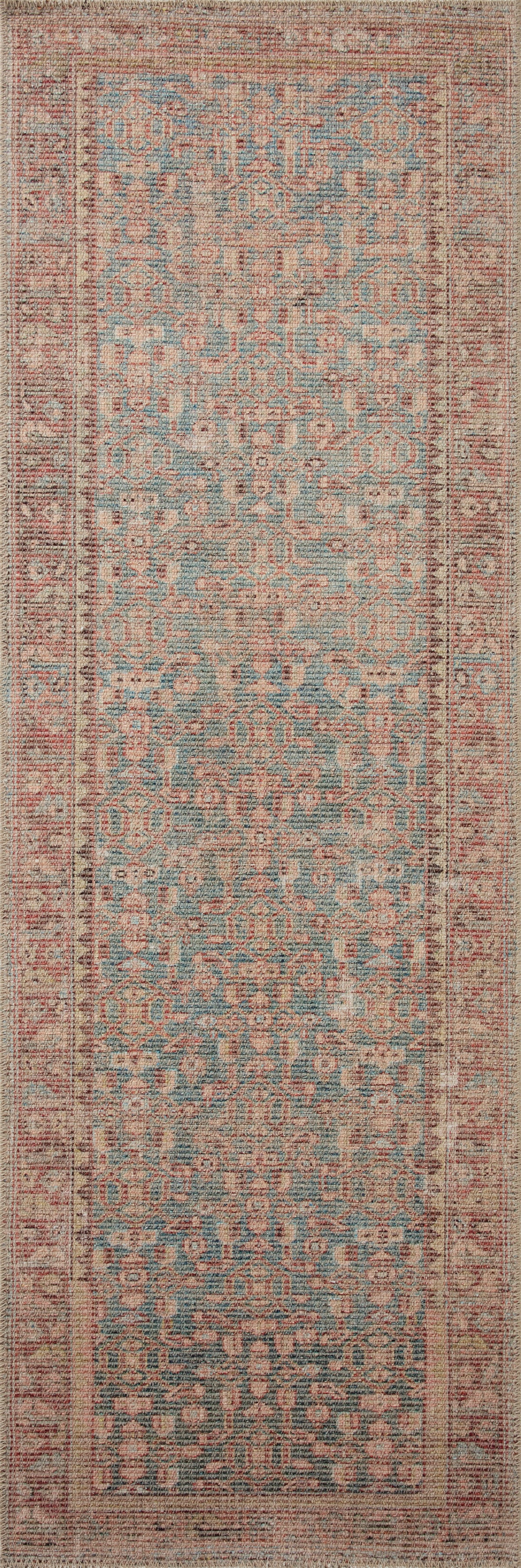 Aubrey Blue/Terracotta Rug – alternate view