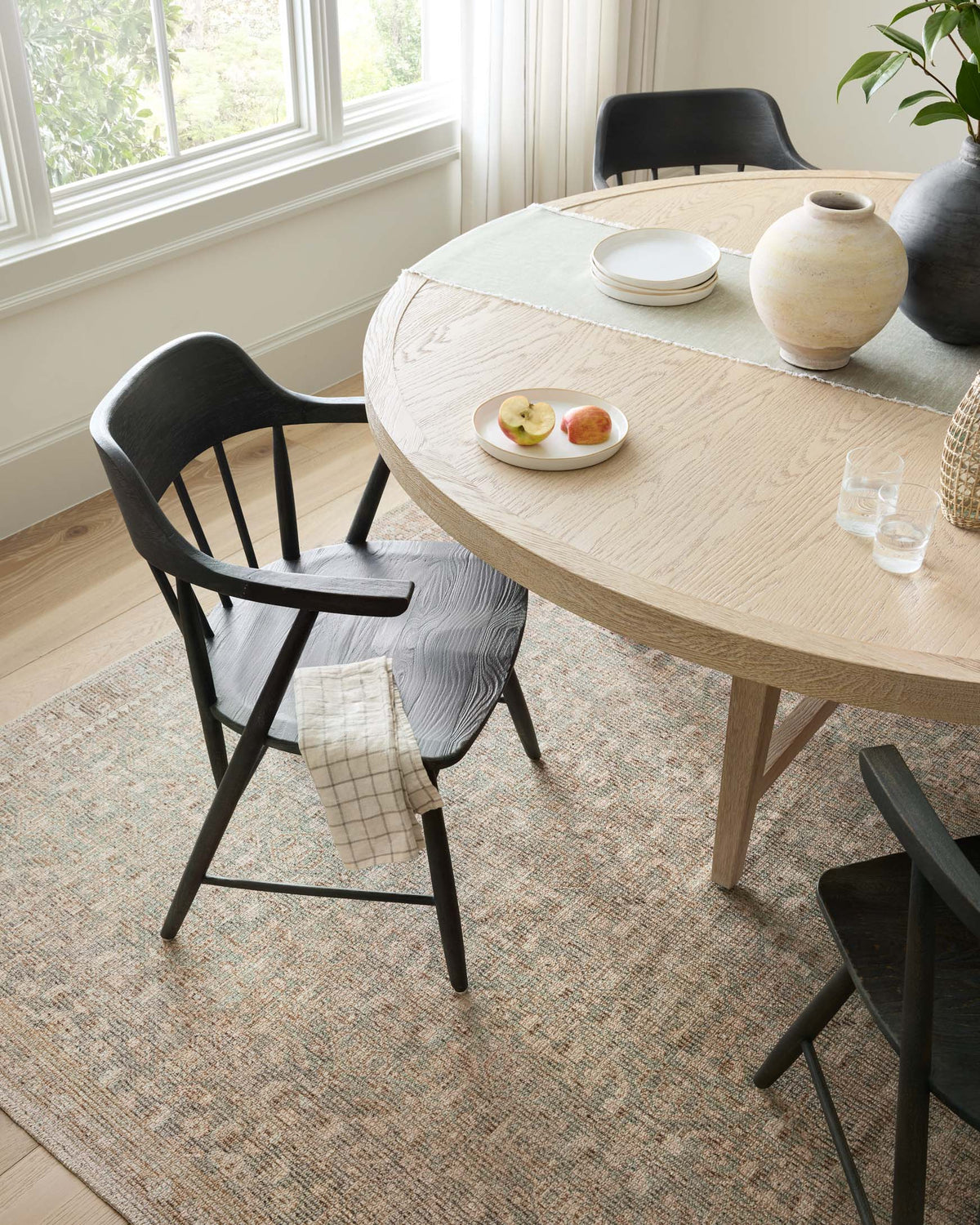 Aubrey Sage/Bark Rug – room scene