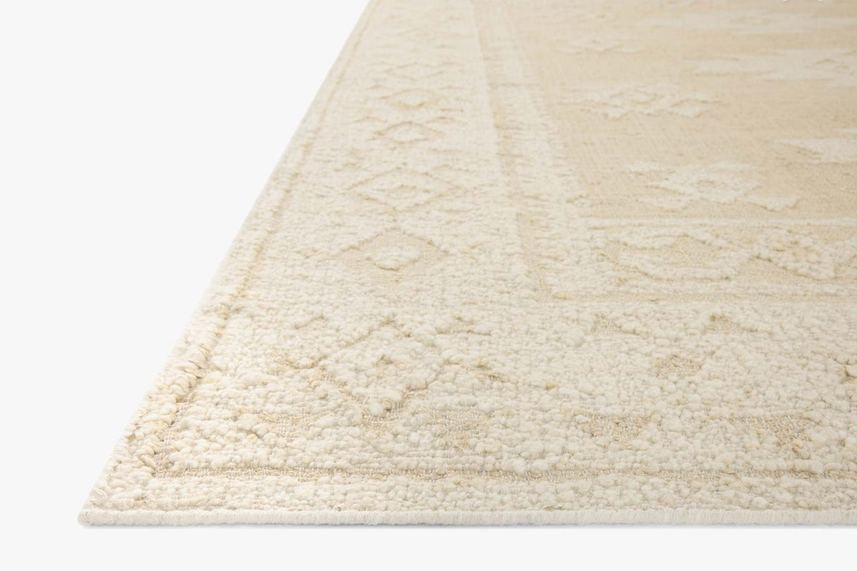 Alara 01 Ivory/Natural Rug – corner detail