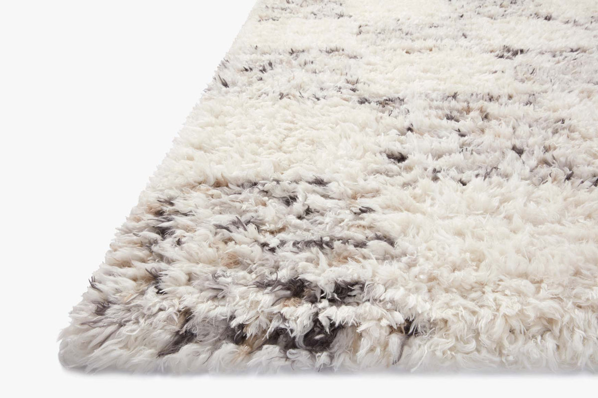 Amira Ivory/Granite Rug – corner detail