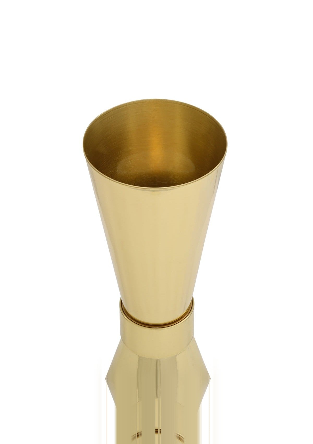 Amias Mid-Century Double Brass Cone Wall Sconce – Polished Brass