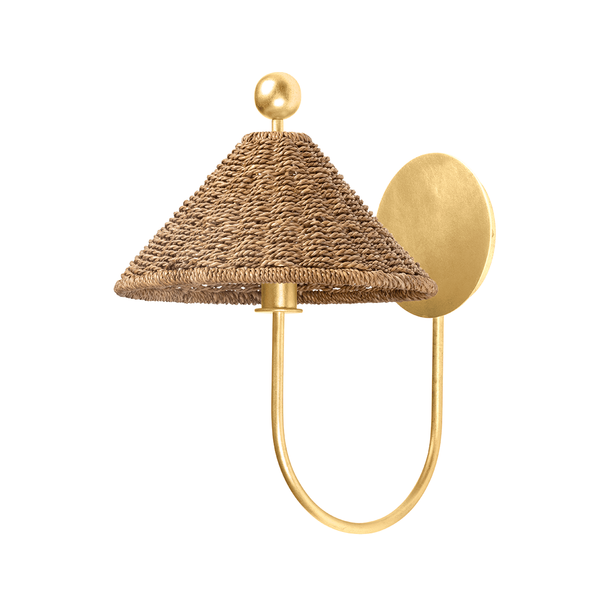 Layton Wall Sconce in Vintage Gold Leaf