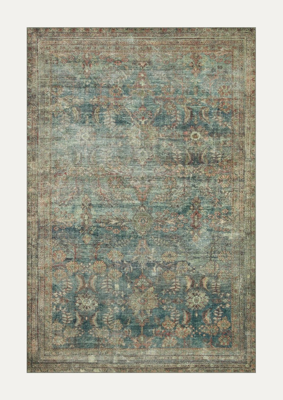 Banks Ocean/Spice Rug | Magnolia Home by Joanna Gaines × Loloi
