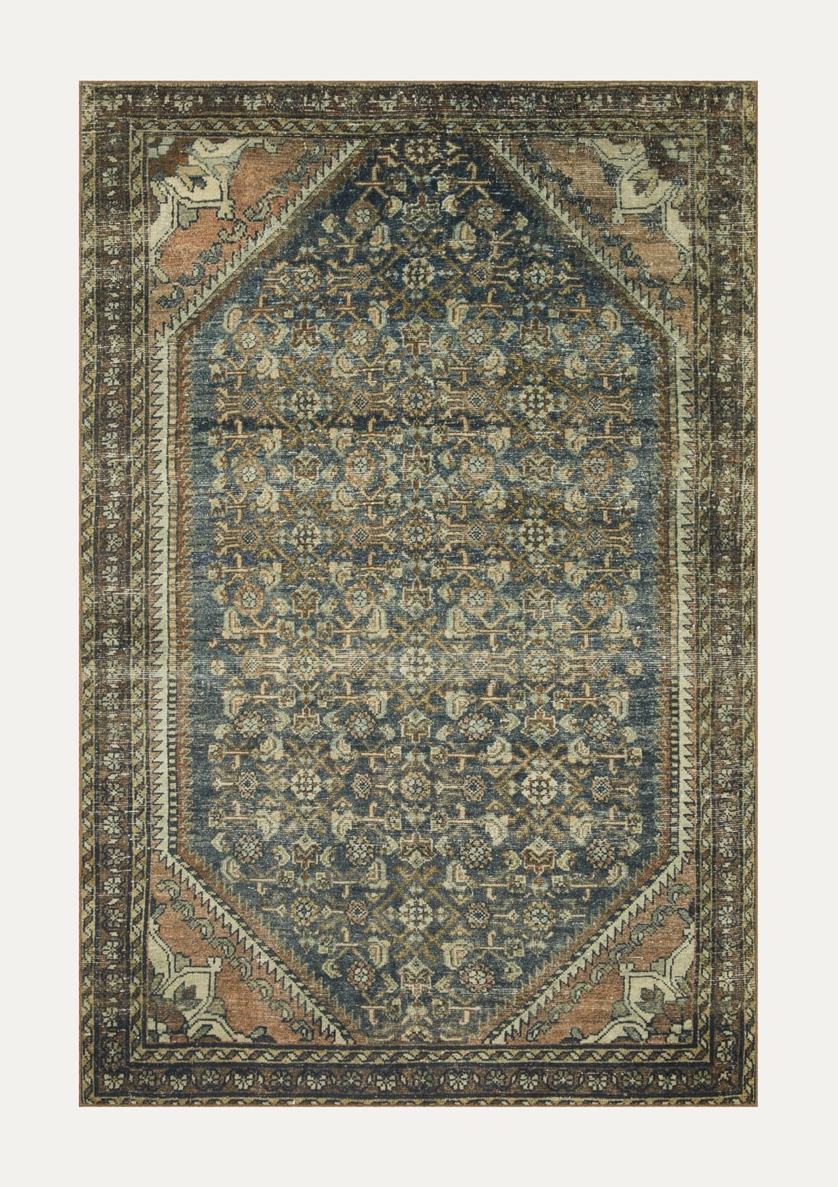 Banks Denim/Clay Rug | Magnolia Home by Joanna Gaines × Loloi