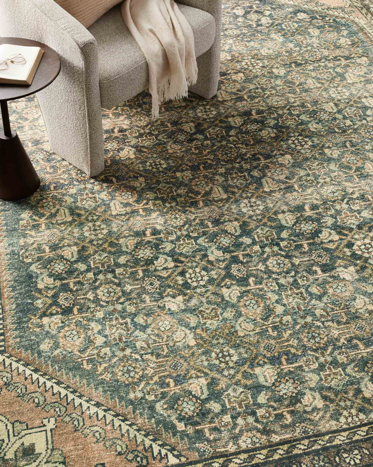 Banks Denim/Clay Rug – detail