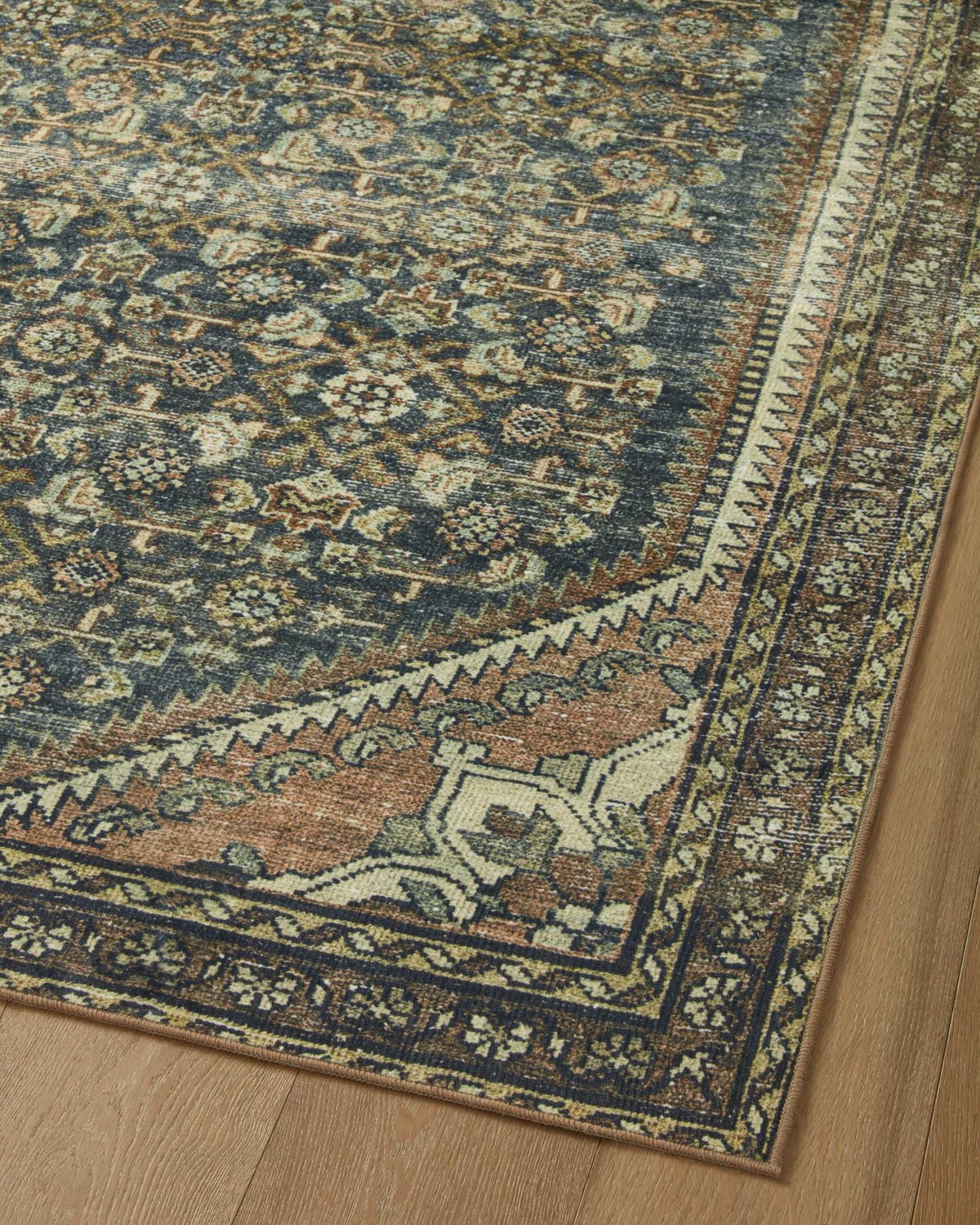 Banks Denim/Clay Rug – detail