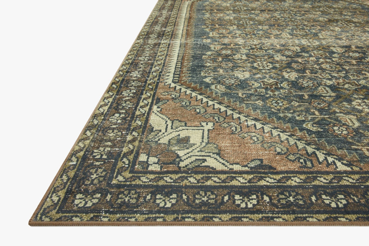 Banks Denim/Clay Rug – corner detail