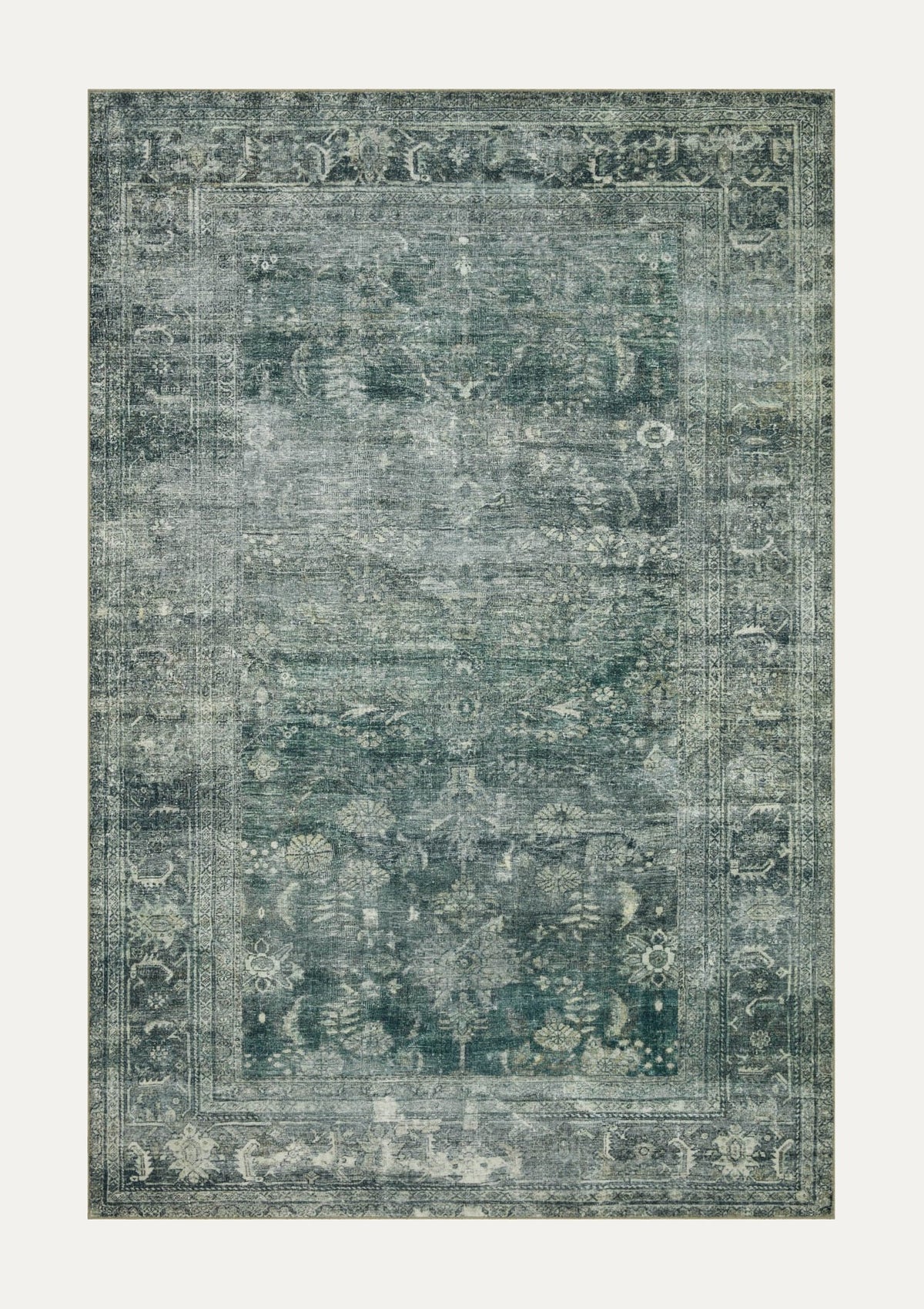 Banks Blue/Lagoon Rug | Magnolia Home by Joanna Gaines × Loloi