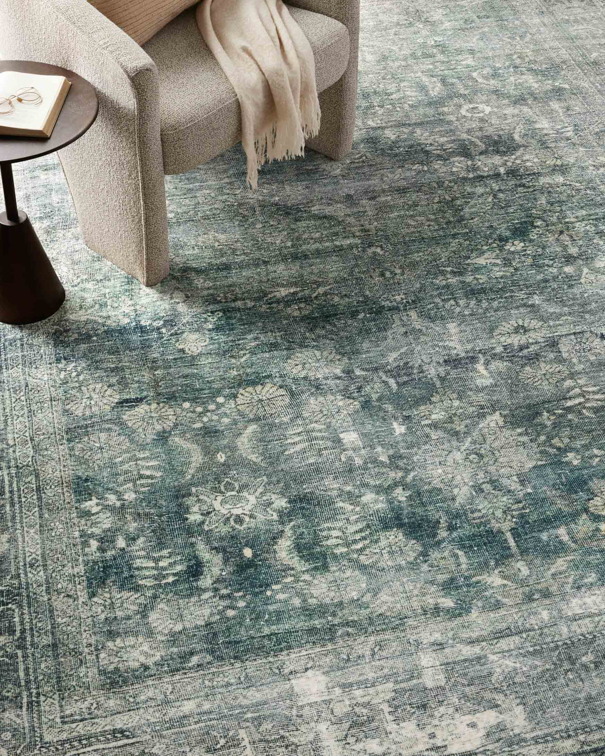 Banks Blue/Lagoon Rug – detail