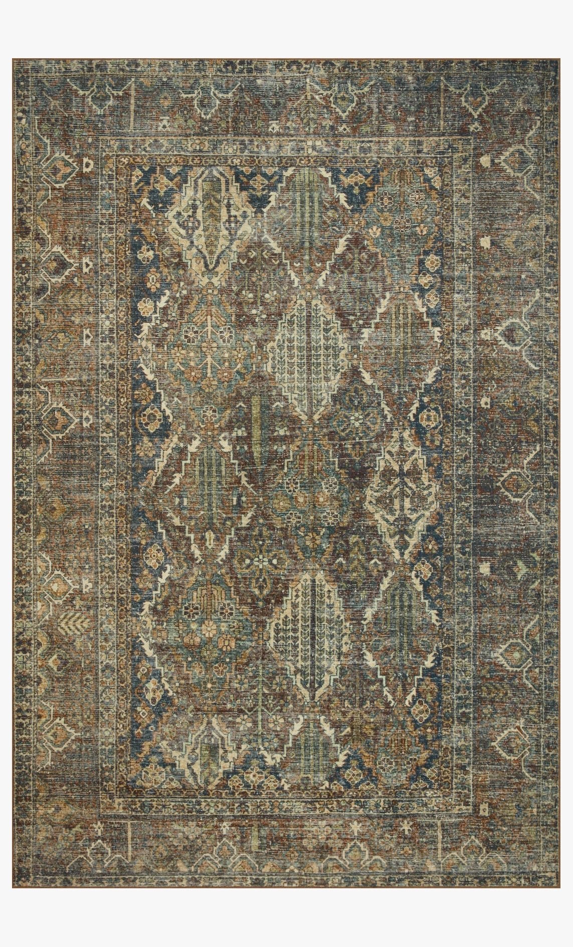 Banks Spice/Blue Rug