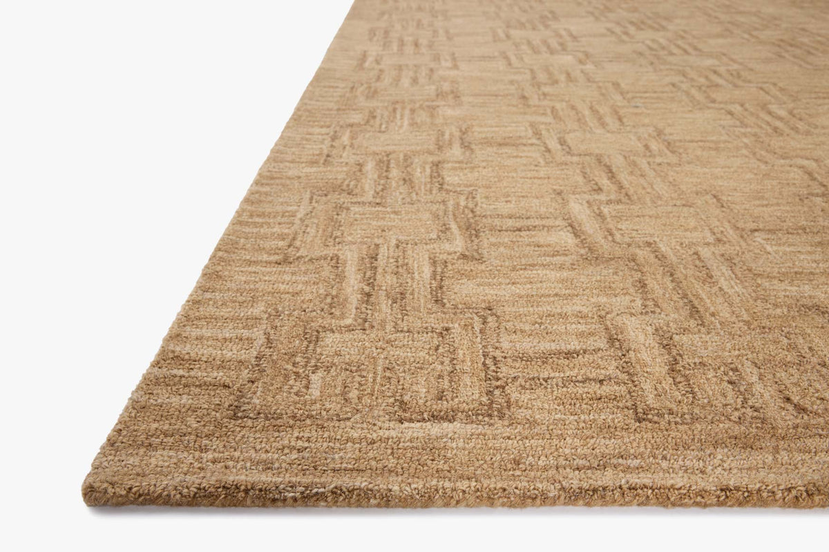 Barrow Camel/Brown Rug – corner detail