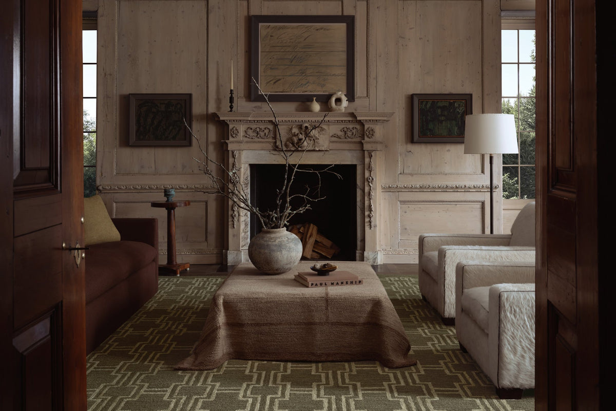 Barrow Moss/Beige Rug – room scene