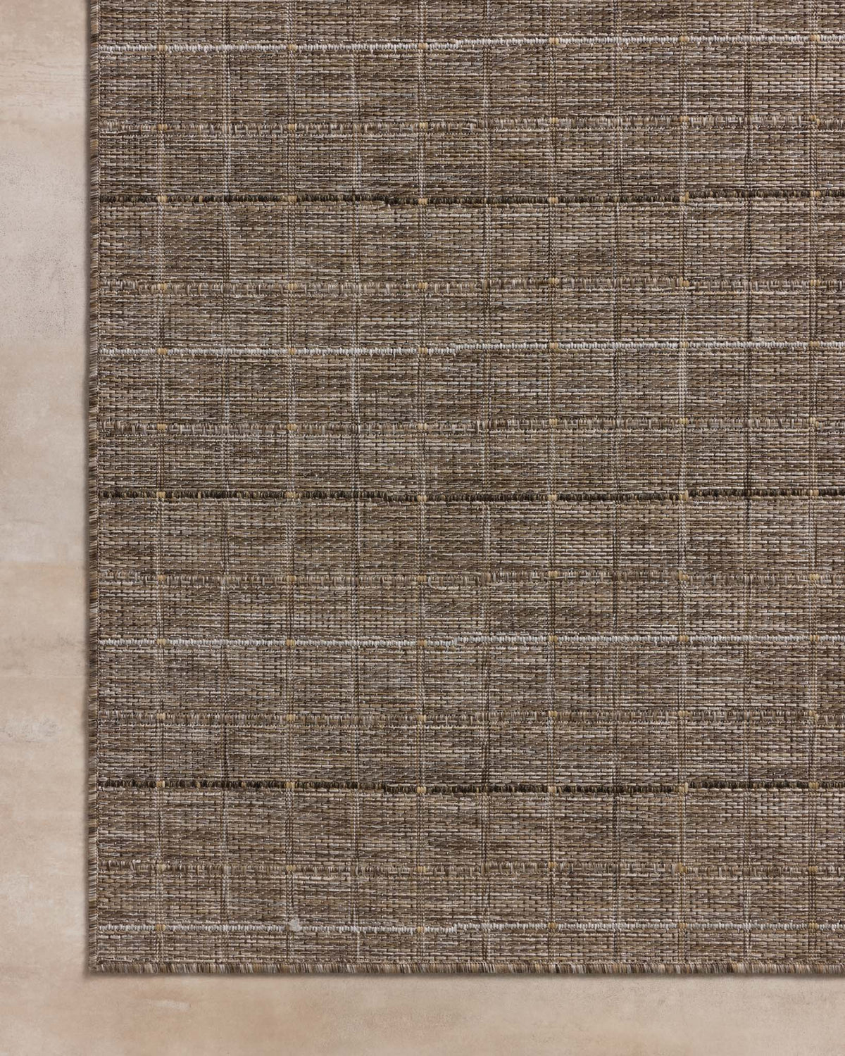 Birch Natural/Bark Indoor/Outdoor Rug – detail