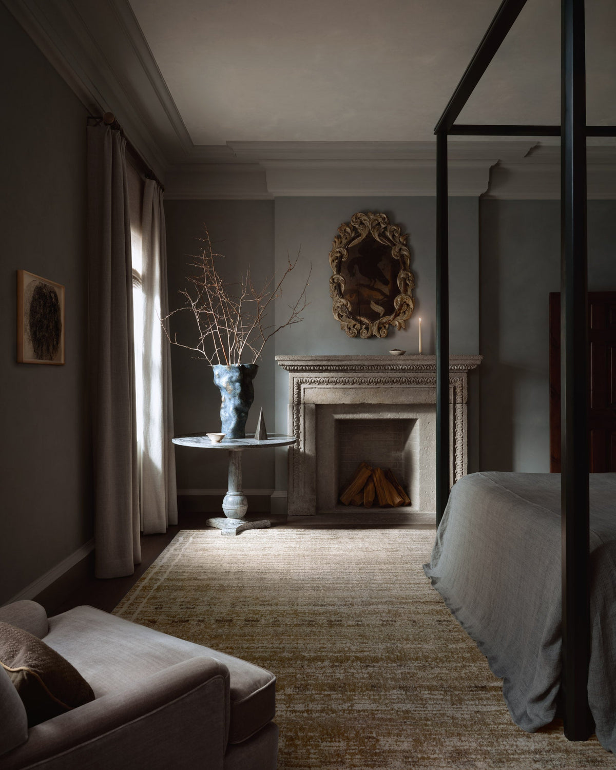 Bleecker Khaki/Natural Rug – room scene