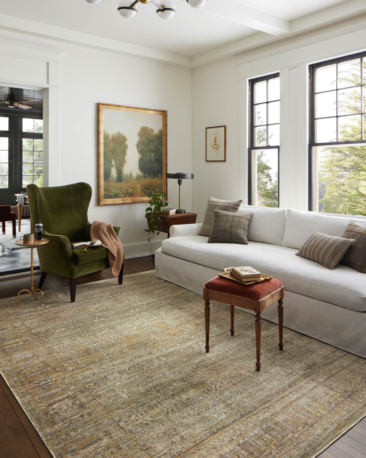 Bradbury Dove/Gold Rug – room scene