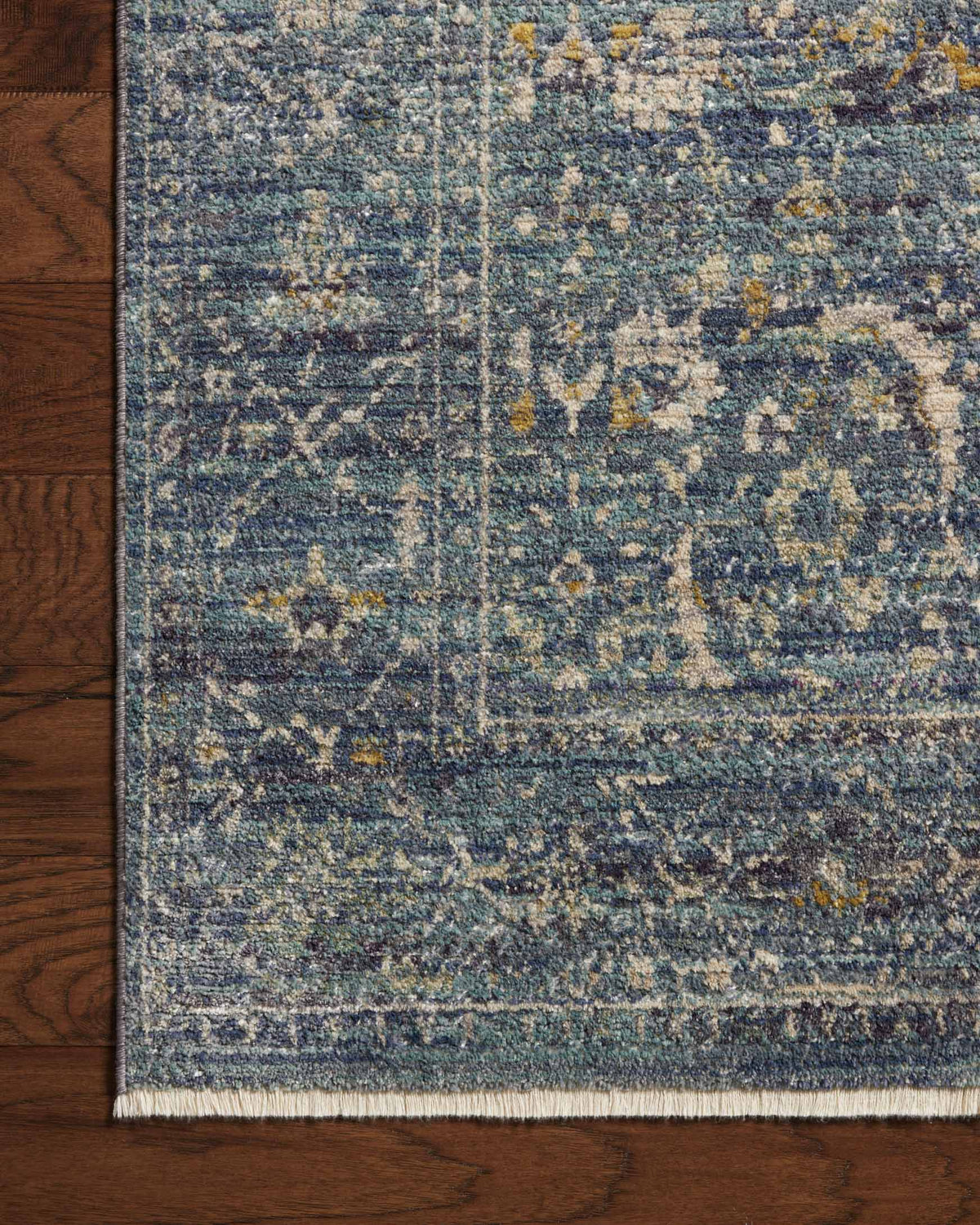 Bradbury Ocean/Gold Rug – detail