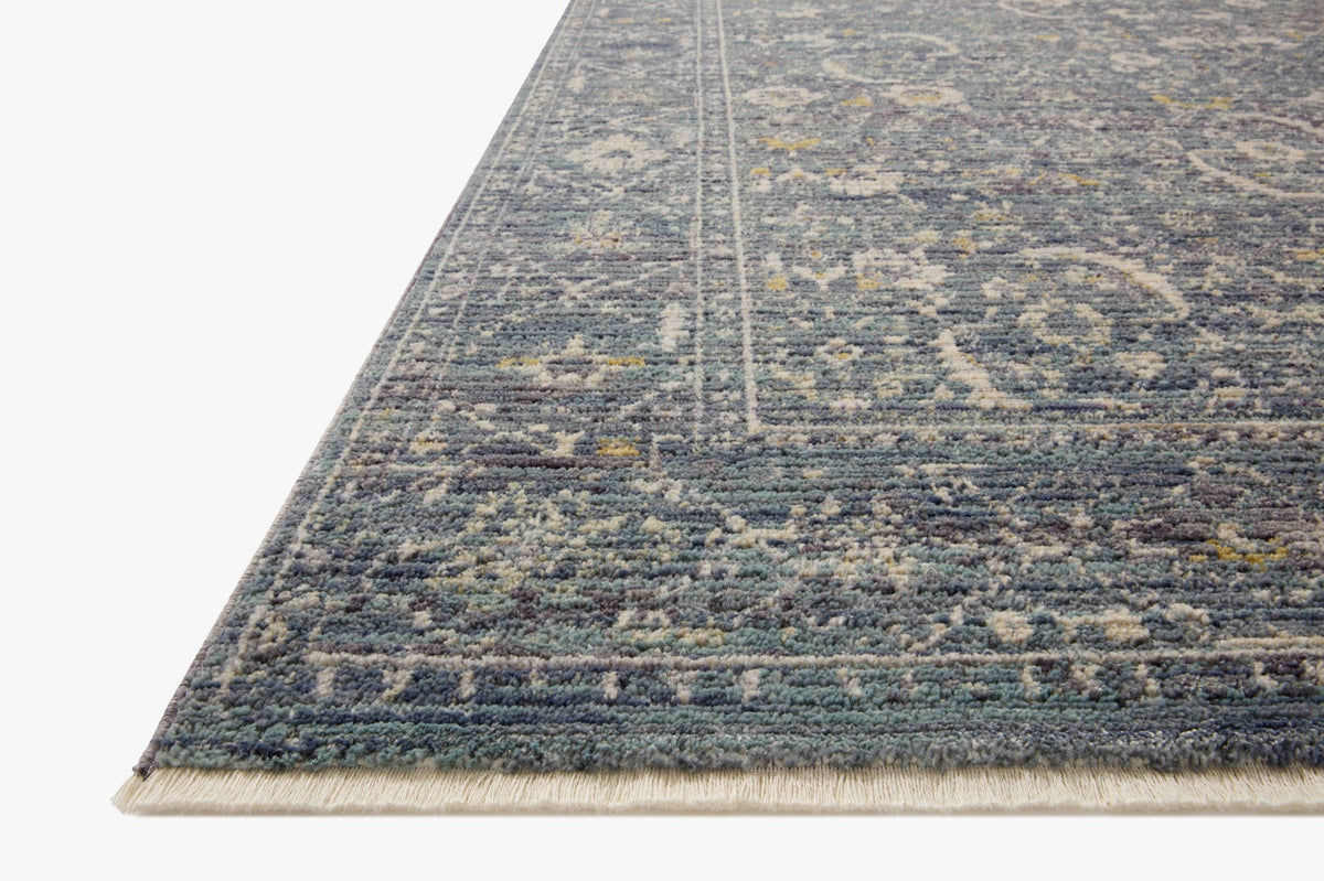 Bradbury Ocean/Gold Rug – corner detail