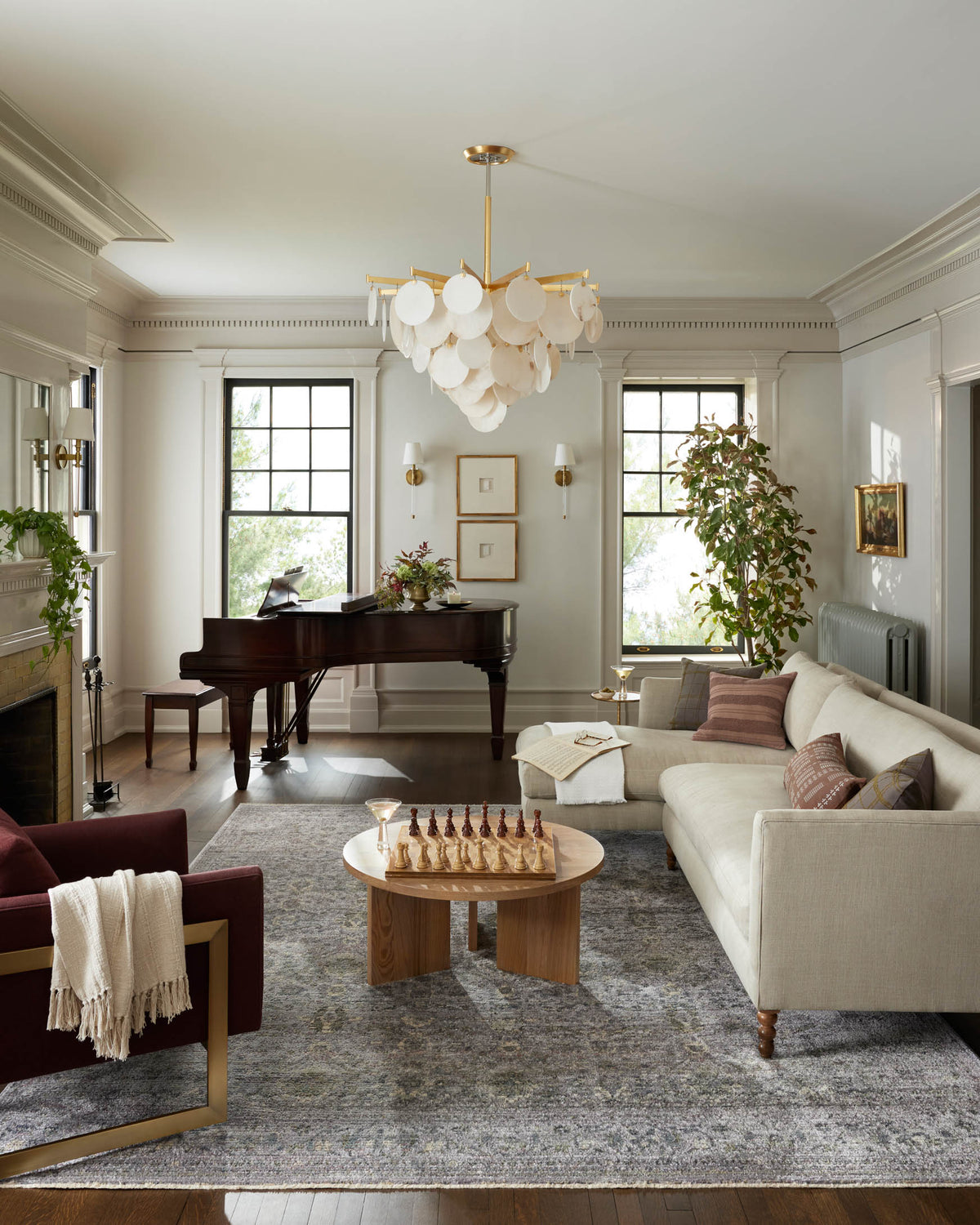 Bradbury Grey/Multi Rug – room scene