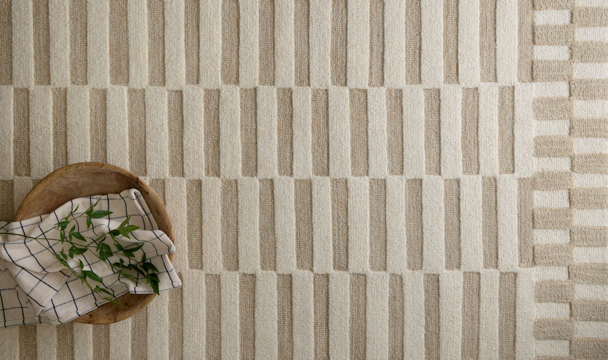 Bradley Ivory Beige Rug – detail