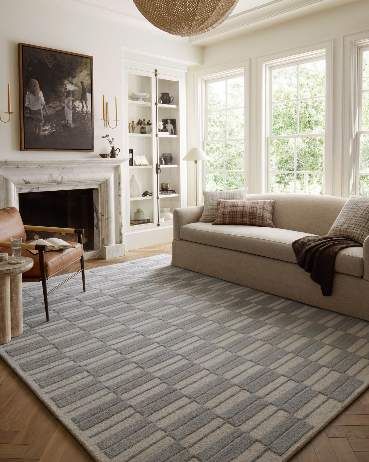 Bradley Ivory/Grey Rug – room scene