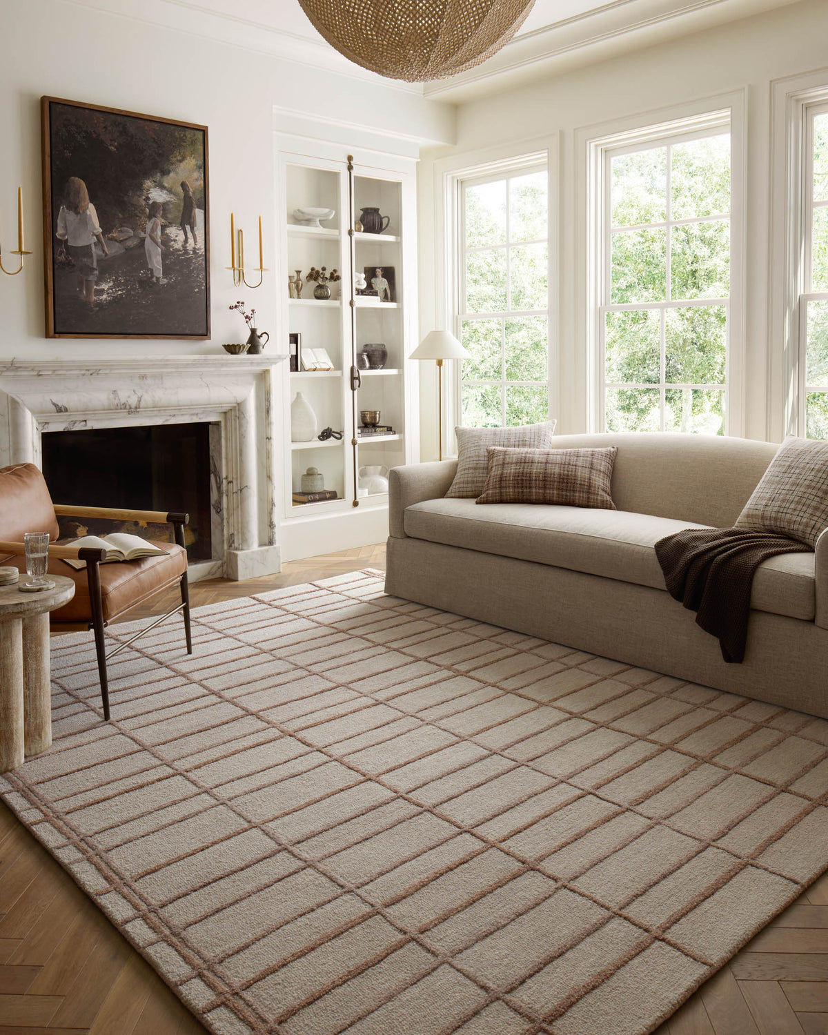 Bradley Rose/Blush Rug – room scene