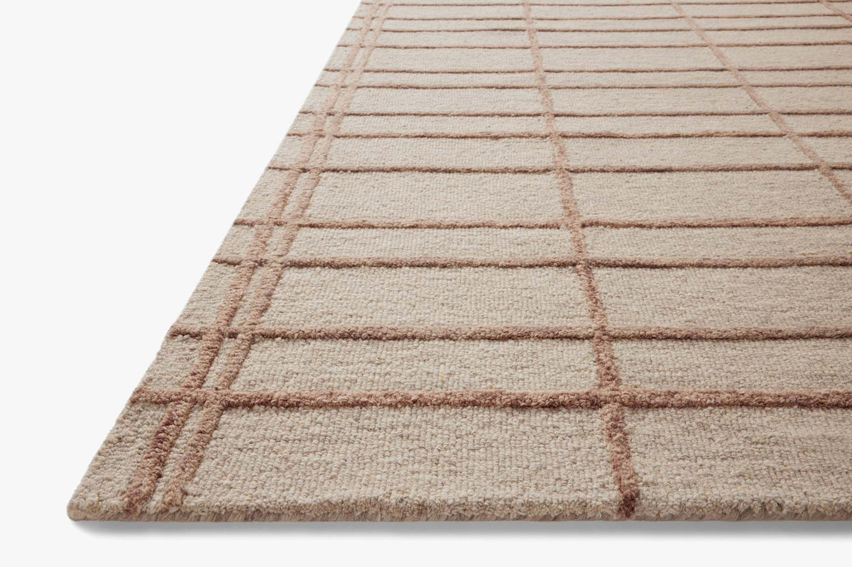 Bradley Rose/Blush Rug – corner detail