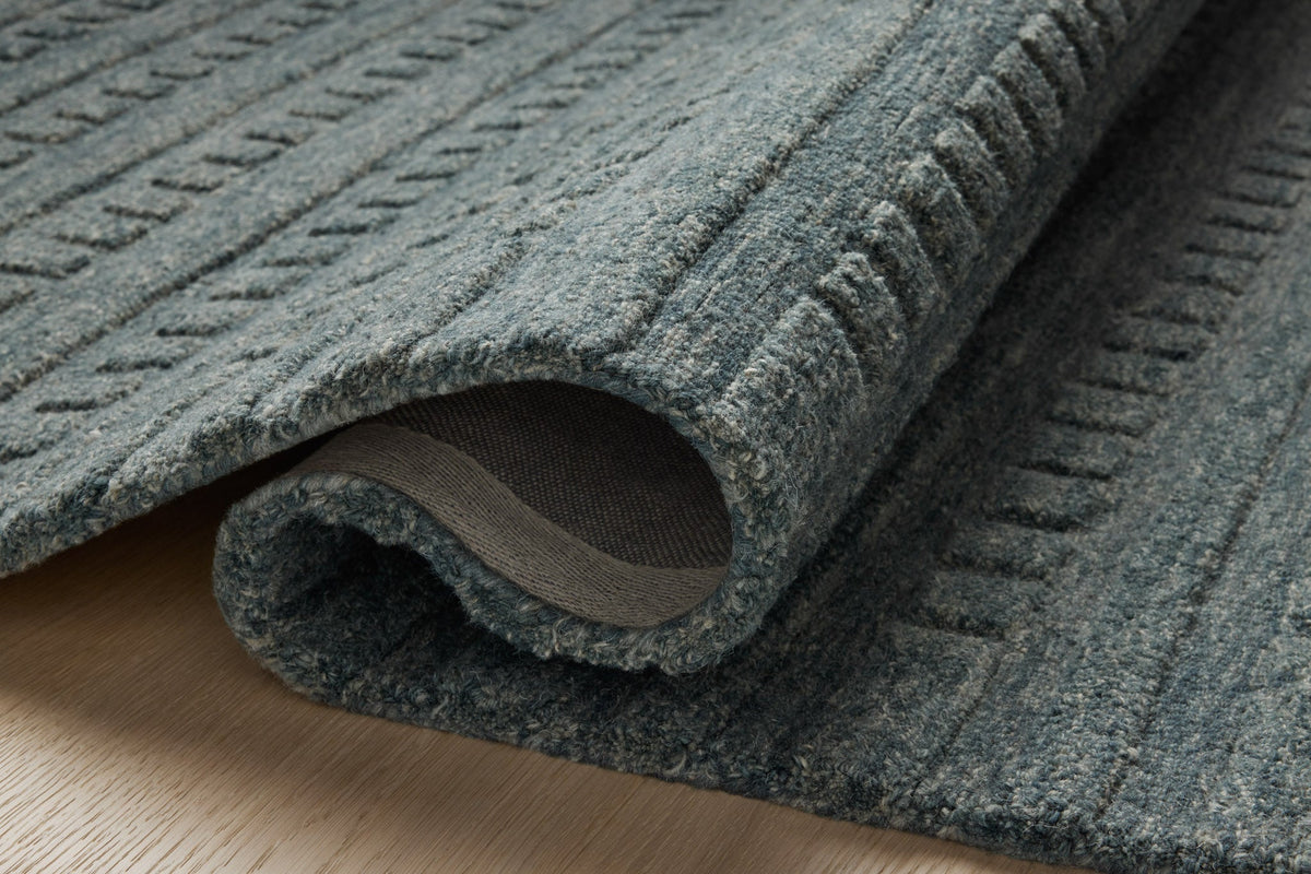Bradley Teal/Teal Rug – detail