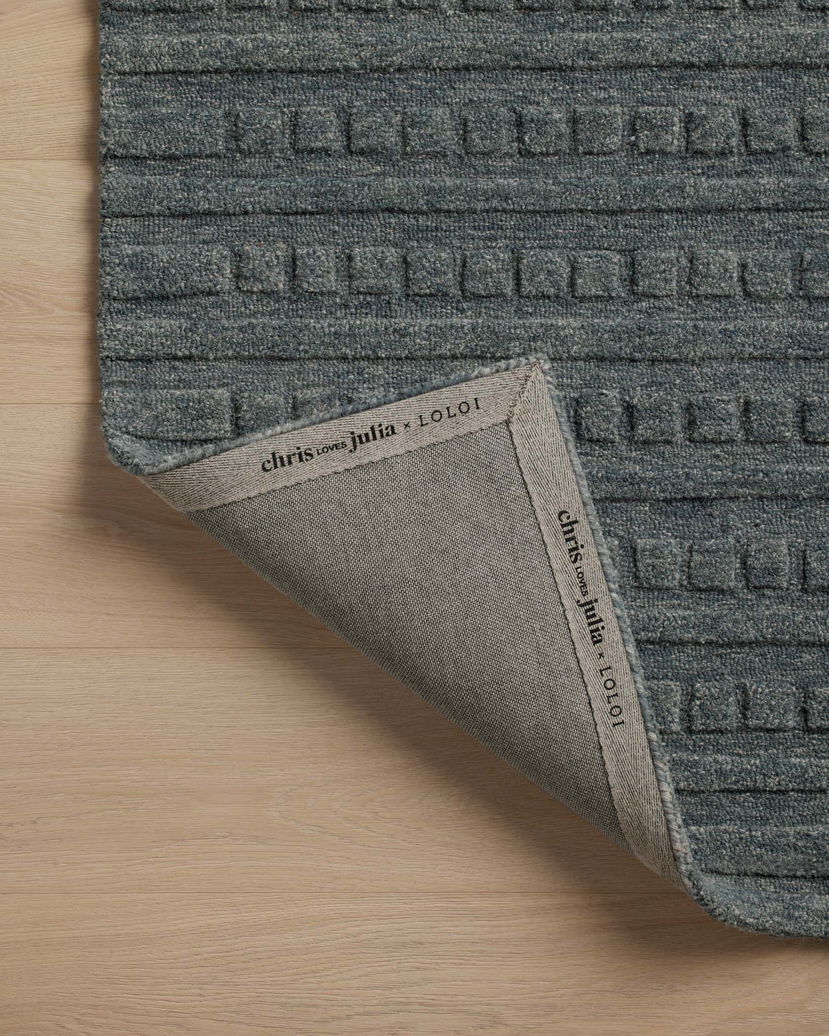 Bradley Teal/Teal Rug – detail