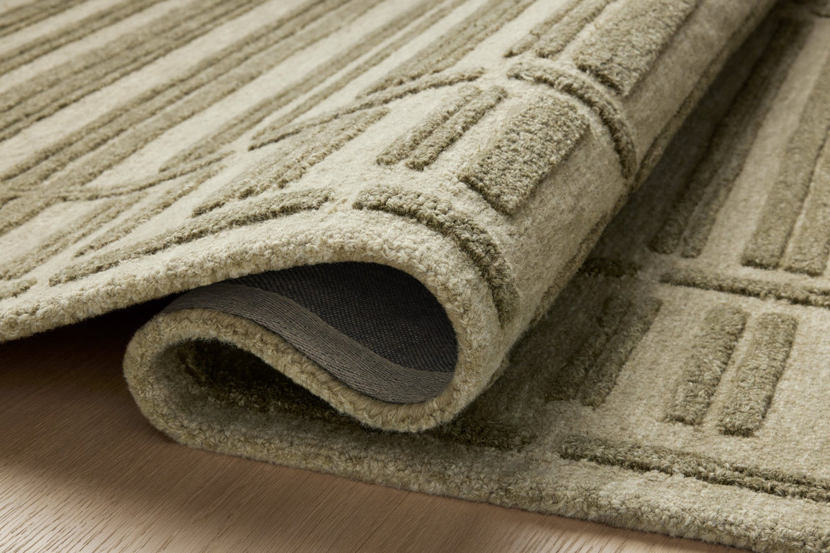 Bradley Sage/Olive Rug – detail