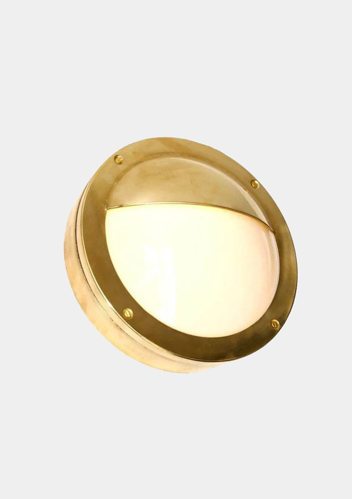 Begawan Semi-Flush Wall Sconce – Raw Brass
